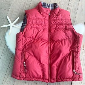 Big Chill Fully Reversible Puffer Vest Size Large Red B&W
Size Large